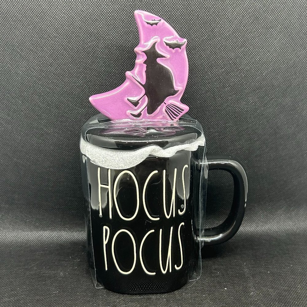 Brand New!  Rae Dunn “Hocus Pocus" topper mug